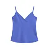 Camisola ajustable con cuello en V para mujer, diseño de verano, corte ajustado, espalda hermosa, top de punto estilo americano hot girl
