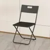 Silla plegable, silla para uso doméstico con respaldo, silla de computadora, silla popular para fotos, silla de comedor para dormitorio, silla de oficina para conferencias, silla de plástico para exteriores