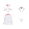 Lencería sexy para hombre, con cuello en V, encaje cruzado, color óxido, falda de enfermera, 100030