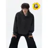 Otoño 2026 Nuevo Sudadera con Capucha de Color Uniforme para Hombre Peso Pesado Lavado a la Arena Bordado Vintage Corte Holgado Tallas Grandes Ropa Exterior