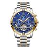 Reloj de negocios suizo TEVISE de moda para hombre, mecánico, resistente al agua, con tourbillon y correa de acero, reloj multifuncional para hombre.