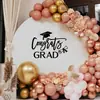 BRUP Felicidades Graduado Texto de Graduación Pegatina Gorra de Graduación Pergamino Fondo de Fiesta Decoración Pegatina BR5574F