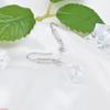Ganchos para Pendientes en Forma de T con Microincrustaciones de Circonita Cúbica para Joyería DIY, Ganchos Largos para Pendientes con Perlas de Agua Dulce de Imitación, Montura Vacía para Pendientes de Circonita Cúbica