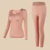 Mingshi Balun Outono e Inverno Ácido Hialurônico Beleza da Pele Roupa Sem Costura Térmica Quente Justa Alta Elasticidade Base para a Pele para Usar no Outono