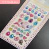 Pegatinas de diamantes acrílicos de cristal con gemas de dibujos animados para niños, decoración para niñas, pegatinas de recompensa para jardín de infantes, pegatinas de diamantes