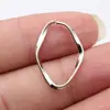 25x18mm 0,74g Multicor Acessórios para Joias DIY Anel Pingente Geométrico Irregular Oval Aberto Torcido