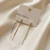 Pendientes de Cadena con Borla de Perlas para Mujer, Pendientes de Botón de Lujo Ligero, Sensación de Alta Gama, Moda 2026, Pendiente Dorado de Temperamento, Venta al por Mayor