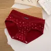 Braguitas de encaje para niñas de cintura media, suaves y amigables con la piel, transpirables, alta elasticidad, borde que no se enrolla, bragas tipo triángulo 3925