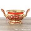 Fábrica de adornos de cornucopia de latón, venta al por mayor, quemador de incienso, cuenco de feng shui para el hogar, cuenco de cobre, cuenco de arroz dorado, decoración creativa