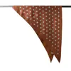 Novo Estilo Lenço Triangular de Sarja Feminino com Estampa Geométrica de Bolinhas Redondas, Xale de Proteção Solar para Viagem, Fábrica Fonte Atacadista