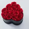 Balde de Abraço Coração de Rosa Flor Eterna Feito à Mão Dia dos Namorados Exportação Transfronteiriça Buquê de Presente Balde de Abraço Presente DIY