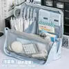 Bolsa de Lápis Magnética Portátil Extra Grande Autoportante Multiuso de Alto Valor para Armazenamento Estojo de Papelaria Inclinado para Estudantes