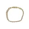 Moda de Nicho Luxo Leve Pulseira Geométrica Totalmente Cravejada Feminina Simples Para o Dia a Dia Alto Padrão Pulseira Super Brilhante Atacado