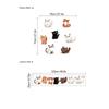 Pegatinas de Pared de Gato Mascota Lindas Transfronterizas para Dormitorio Sala de Estar Puerta de Armario Decoración del Hogar Calcomanías de Arte Autoadhesivas Pvc