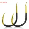 Anzuelos Iseni Diente de Fantasma Oro Negro al por Mayor con Anzuelo para Pesca de Carpa Cruciana, Carpa Común, Carpa Plateada, Peces Grandes y Carpa Cabezona