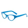 Nuevas Gafas Planas Personalizadas Ojo de Gato Incrustadas con Diamantes, Modernos Armazones de Gafas para Mujer Incrustados con Diamantes Flor de Ciruelo, Gafas Decorativas Retro Ojo de Gato