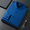 Camisas de Manga Larga Populares para Hombre Invierno 2025, Ropa Casual de Invierno para Hombres de Mediana Edad, Acolchado de Terciopelo, Camisas Térmicas sin Planchar, Dropshipping
