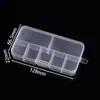 Caja de Empaque Rectangular Transparente de PP con Compartimentos Fijos para Almacenar Cuentas de Arroz, Productos Pequeños, Aretes, Accesorios de Joyería y Materiales