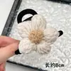 Pin de Flor de Lana para Otoño e Invierno Tamaño Mediano 2025 Nuevo Pasador Accesorios para el Cabello Tarjeta para el Cabello Pin de Tiburón para el Cabello Tocado para Recoger la Mitad del Cabello