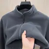 Diretamente da fábrica: Cardigã de Lã O-Li, Jaqueta Casual com Gola Alta, Jaqueta Grossa Quente Masculina para Outono/Inverno ao Ar Livre