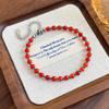Colar Feminino Vintage com Contas de Cristal Vermelho e Azul Design de Nicho Ins Estilo Elegante Acessórios de Colar Senso de Atmosfera Corrente para Clavícula