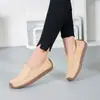 Zapatos Mocasines para Mujer de Piel de Ante Slip on Mocasines Zapatos Planos Transpirables Ligeros Zapatos Náuticos