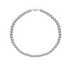 Collar de perlas Shijia para mujer, elegante y ligero collar de cadena de lana vintage de lujo con cuentas de vidrio, cadena de clavícula con cuentas a juego para primavera y verano.