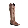 Nuevas botas Martin bordadas botas altas de caballero tacón alto grueso botas de moda 40-43 talla grande botas de comercio exterior