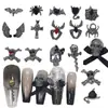 X 360000 Joyería para uñas de aleación de Halloween al por mayor retro viento oscuro araña calavera calavera alas uñas metálicas