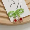 Primavera y verano pequeño fresco tamaño pequeño lazo flor diy tejido a mano con cuentas pasador para el pelo accesorios para el cabello material para pendientes venta al por mayor