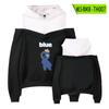 Juego Más Vendido RainbowFriends Sudadera Periférica de Rainbow friends para Mujer con Tirante Off-shoulder Sudadera con Capucha Falsa de Dos Piezas