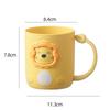Vaso para Enjuague Bucal, Vaso para Cepillo de Dientes, Soporte para Cepillo de Dientes, Vaso para Cepillo de Dientes, Soporte para Cepillo de Dientes, Vaso Infantil, Niño, Niña, Pareja, León Pequeño