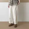 26 Verão Novo Estilo Japonês Casual Finos Largos Emagrecedores Calças de Papel para Mulheres, Petite Nove-Quartos Calças de Perna Larga