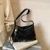 Bolsa de Ombro Feminina, Bolsa de Axila High-End para o Dia a Dia, Bolsa de Estampa de Leopardo de Grande Capacidade para Outono e Inverno, Bolsa Transversal, Bolsa Feminina de Exportação
