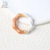 Anillo de Aleación con Hebilla de Resorte de Bambú Degradado Pintado Gancho para Bolsa Accesorios de Joyería DIY Llavero Cadena para Teléfono Móvil