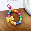 Chaveiro Colorido de Contas com Banho Acrílico AB Borboleta Pulseira de Contas Pingente para Celular Chaveiro Acessórios para Joias DIY