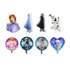 Globo de aluminio de la serie Frozen, copo de nieve de Elsa, princesa Xuebao, para fiesta de cumpleaños infantil, transfronterizo