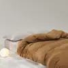 Funda de edredón de algodón peinado de fibra larga de alta gama para otoño e invierno, 100 hilos, Sábana bajera ajustada suave engrosada de algodón puro para dormir sin ropa, Diseño simple