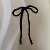 Grampo de cabelo de pelúcia Huhu cor de leite de inverno com laço novo para menina, adorno de cabelo doce para duas tranças, grampo de bico de pato para cabelo trançado
