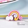 Acessórios de resina desenhos animados bonito nuvem arco-íris diy creme epóxi caso de telefone Patch crianças hairpin material