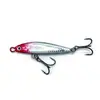 Isca Aerodinâmica para Arremesso de Longa Distância com Três Anzóis, Padrão de Escamas de Peixe, Isca de Pesca para Peixes Pequenos, Isca Artificial