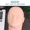 Cabeça de Treino para Enxerto e Plantio de Cílios Modelo para Beleza de Cílios Iniciante Modelo de Cabeça para Treinamento de Beleza Modelo para Prática de Maquiagem Silicone