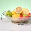 Venta al por mayor transfronteriza de Cestas de Frutas de Lujo de Gama Alta, Tazones de Frutas Deshidratadas, Bandejas de Frutas para Mesa de Centro del Hogar, Bandejas de Frutas con Borde Dorado