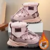 Tênis Esportivo Feminino, Sapatos de Algodão, Novos Modelos de Inverno, Sapatos Casuais Infantis, Botas de Neve Macias para Meninos, Sapatos de Bebê com Forro de Lã e Espessos