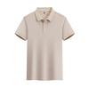 Verano Hielo Seda Manga Corta Bordado Ropa de Trabajo Negocios Camiseta Polo Solapa Camisa de Trabajo Personalizada Camisa Publicitaria Estampado de Logotipo