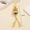 Colgante antiguo de oro estilo chino con cuenta de gota de aceite tridimensional, colgante con material para pulsera de cuentas DIY, collar, joyería