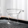 Colador de Té de Vidrio Transparente Filtro de Malla Fina Filtro de Té Juego de Té Kung Fu Juego de Té Sencillo Filtro de Té Resistente al Calor