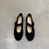 Mocasines versátiles de estilo francés que son cómodos de llevar, nuevos zapatos casuales de correa única estilo coreano para mujer, primavera y otoño 2026, zapatos de abuela