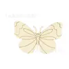 12 Estilos Adornos de Madera en Blanco Mariposa Libélula Caracol Flor Forma Decoración del Hogar Manualidades