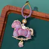 Dinastía Song Brocado Moneda de Cobre Caballo Hebilla de Anillo Encanto para Bolso DIY Año del Caballo Llavero Colgante Colgante Pequeño Terminado Venta al por Mayor en Stock